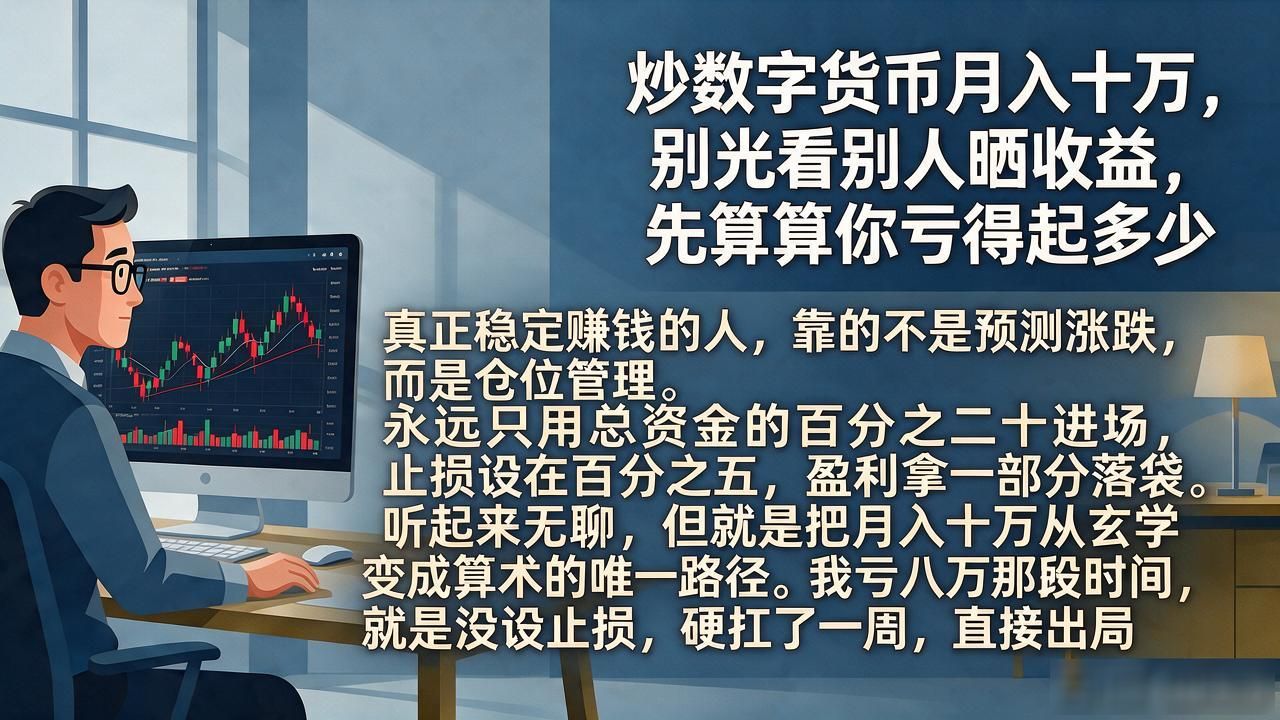 炒数字货币月入十万，别光看别人晒收益，先算算你亏得起多少