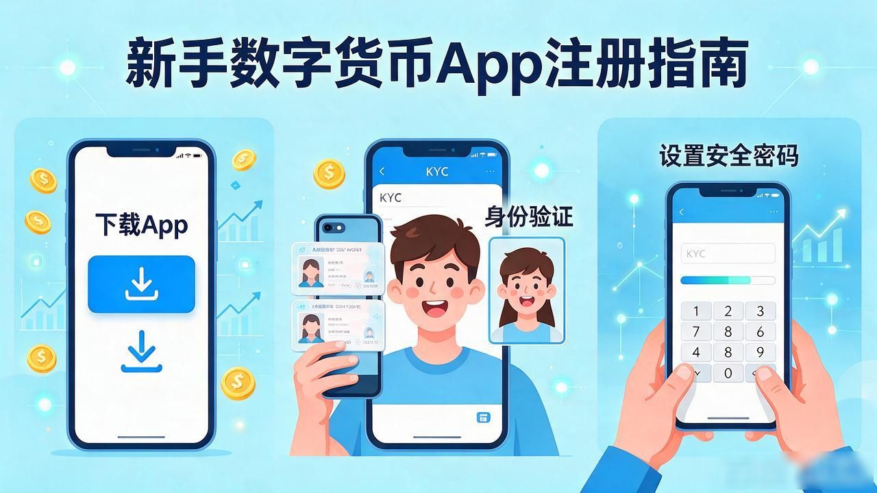 数字货币App怎么下载登录？新手三步注册指南
