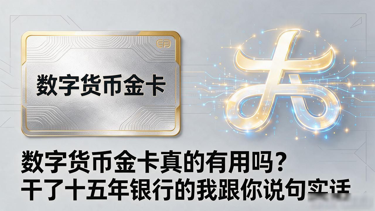 数字货币金卡真的有用吗？干了十五年银行的我跟你说句实话