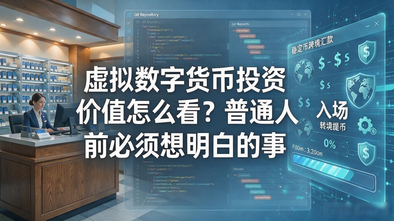 虚拟数字货币投资价值怎么看？普通人入场前必须想明白的事
