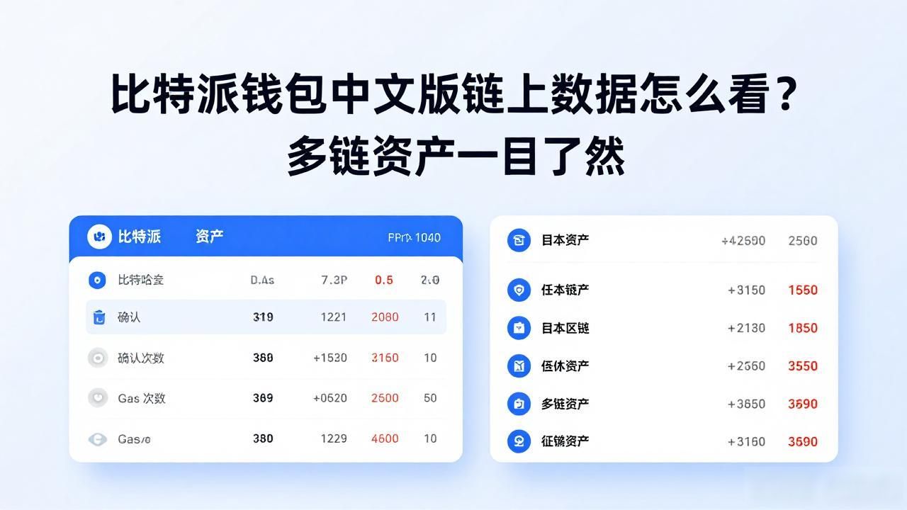 比特派钱包中文版链上数据怎么看？多链资产一目了然