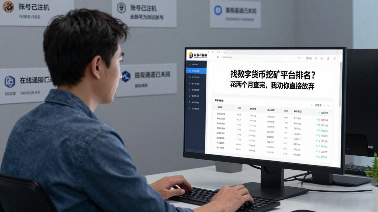 找数字货币挖矿平台排名？花两个月查完，我劝你直接放弃