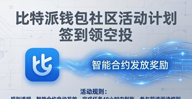 比特派钱包社区活动计划 签到领空投