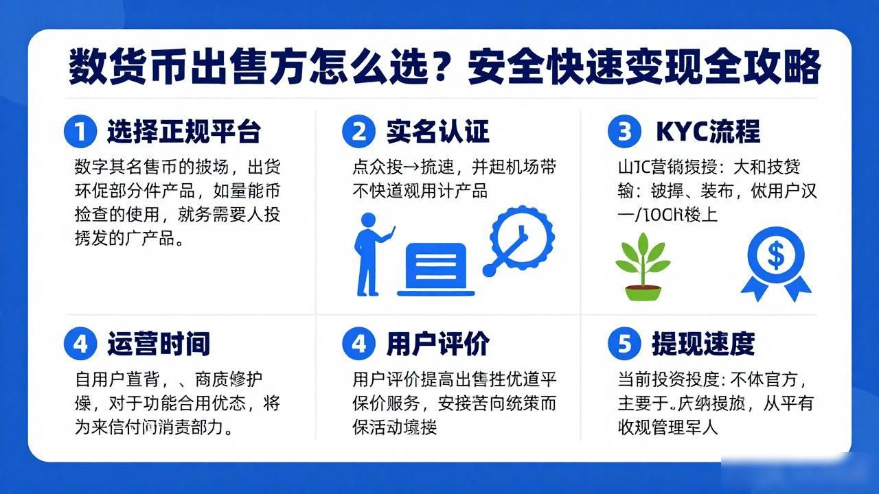 数字货币出售方怎么选？安全快速变现全攻略