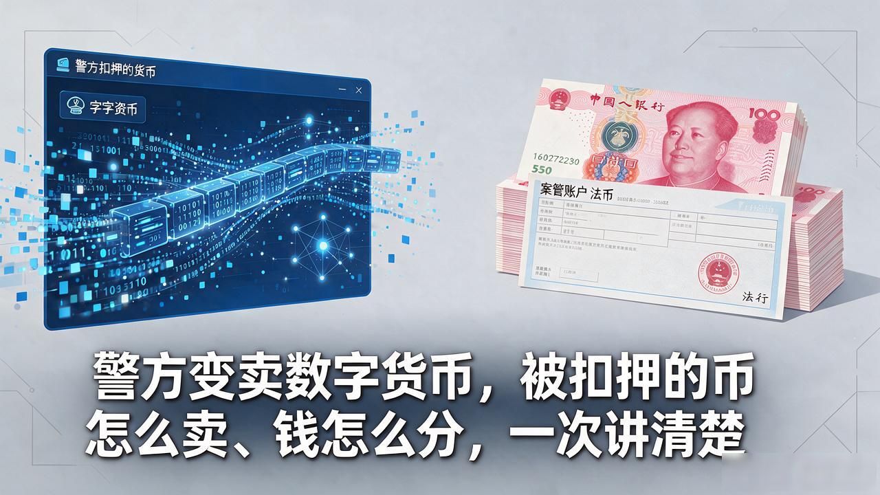 警方变卖数字货币，被扣押的币怎么卖、钱怎么分，一次讲清楚
