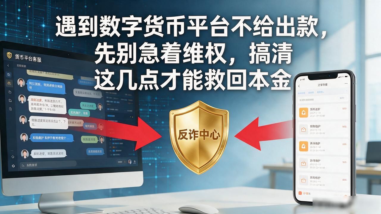 遇到数字货币平台不给出款，先别急着维权，搞清这几点才能救回本金