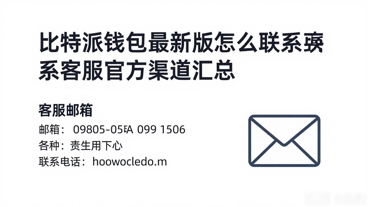 比特派钱包最新版怎么联系客服？官方渠道汇总