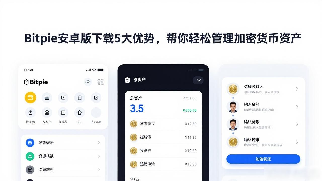 Bitpie安卓版下载5大优势，帮你轻松管理加密货币资产