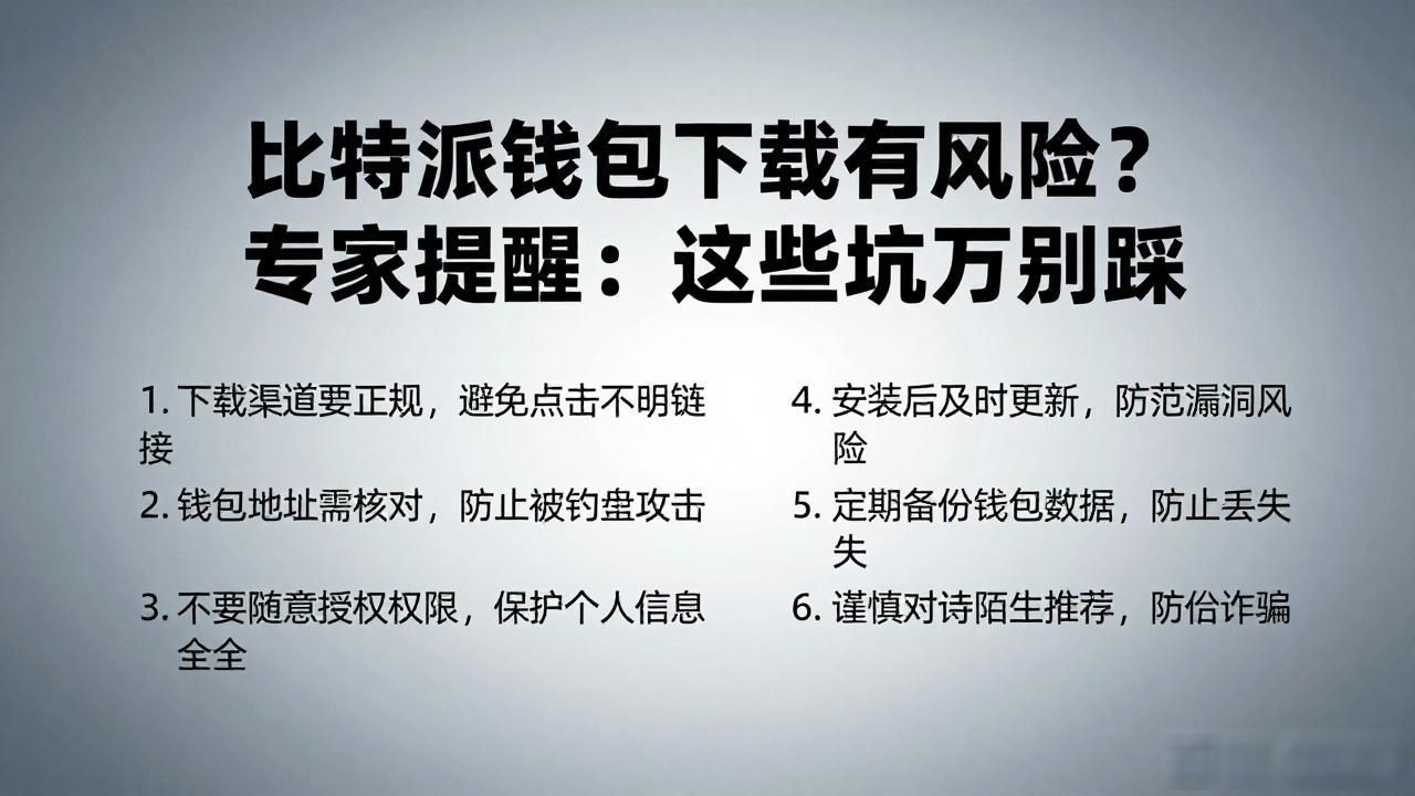 比特派钱包下载有风险？专家提醒：这些坑千万别踩