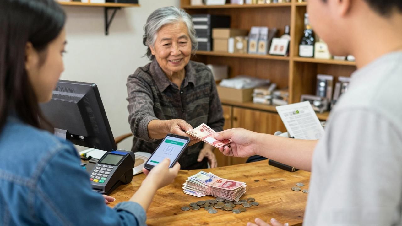 现金快用不上了，人民币换成数字货币后我这个小店老板的体感