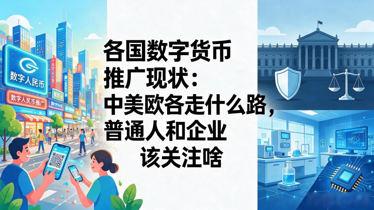 各国数字货币推广现状：中美欧各走什么路，普通人和企业该关注啥