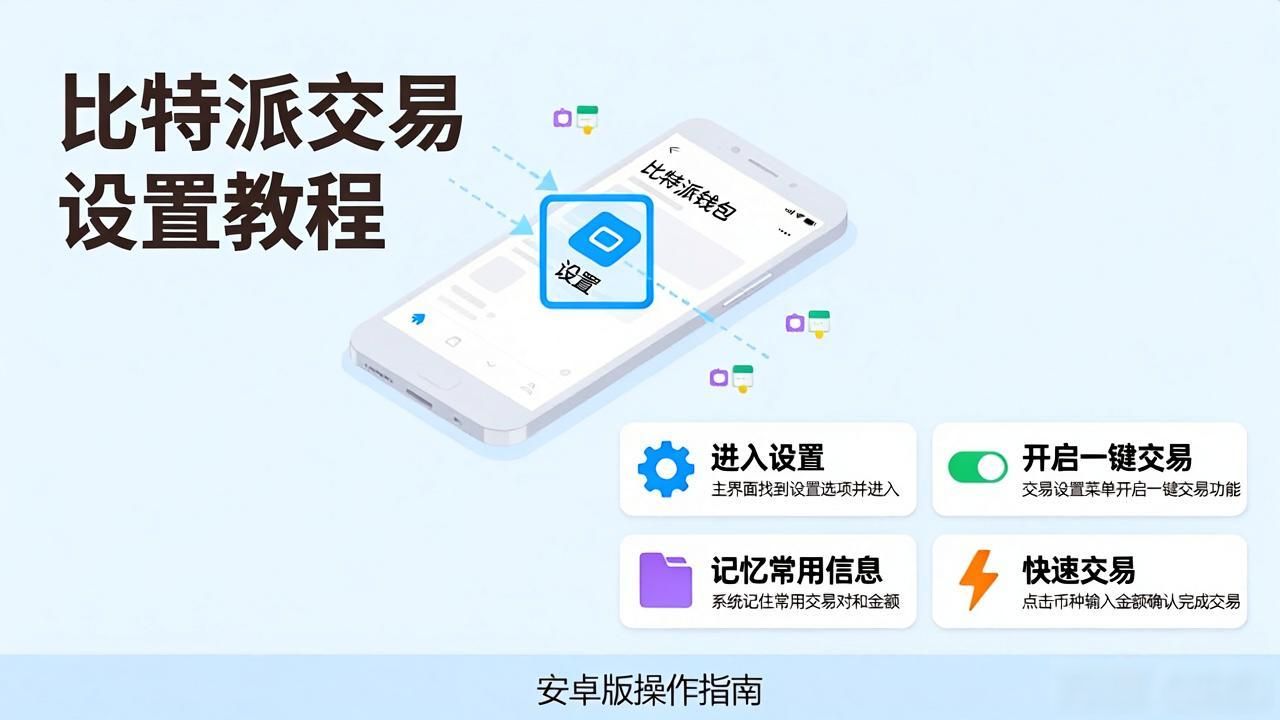 比特派钱包安卓快速登录交易设置教程