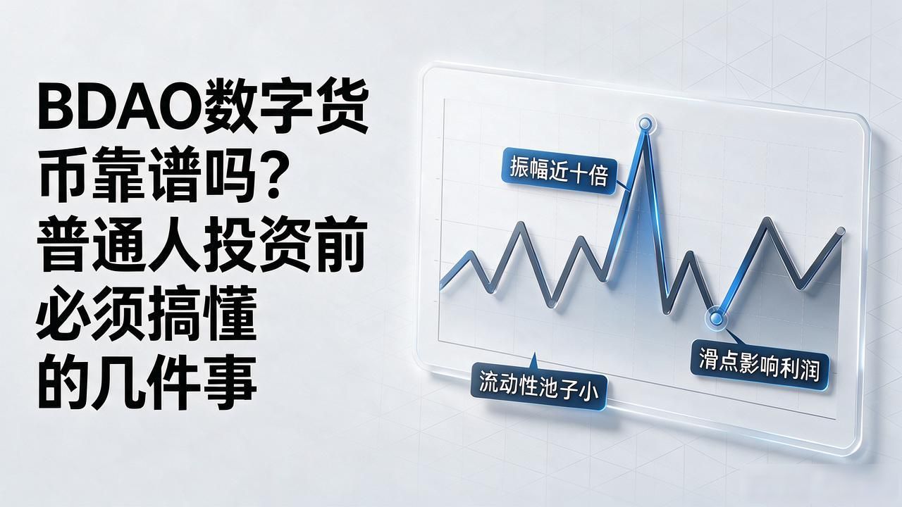 BDAO数字货币靠谱吗？普通人投资前必须搞懂的几件事