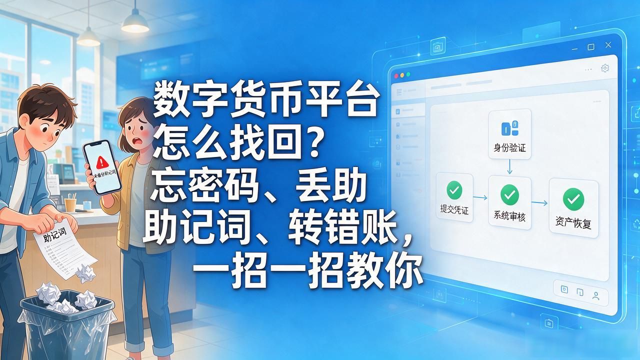 助记词丢失资产能否追回_交易所登录密码找回流程_数字货币平台怎么找回