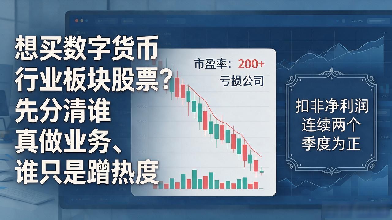 想买数字货币行业板块股票？先分清谁真做业务、谁只是蹭热度