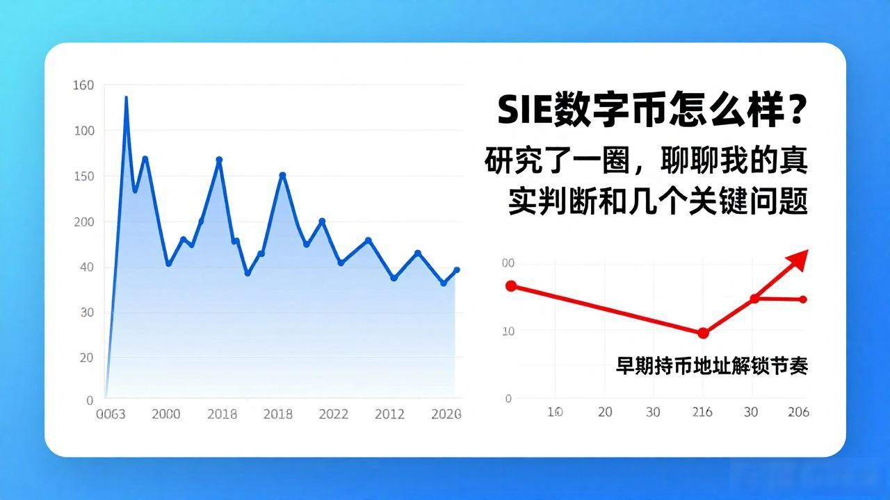 SIE数字货币怎么样？研究了一圈，聊聊我的真实判断和几个关键问题