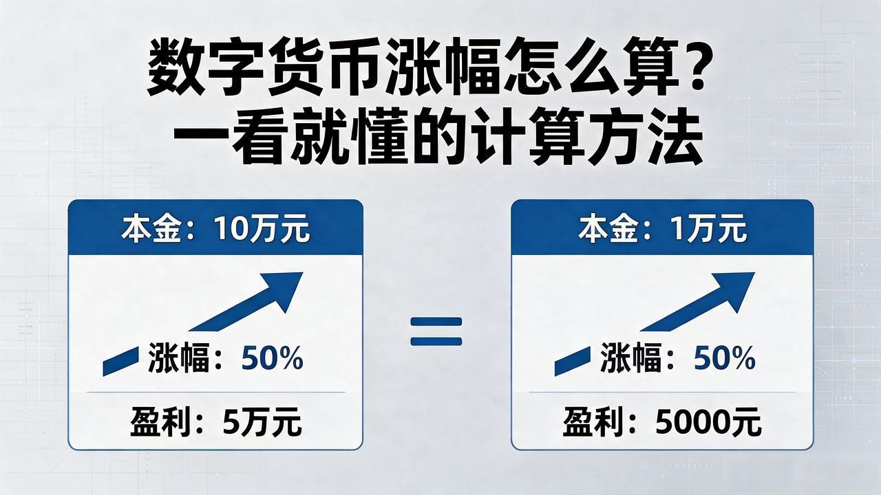 数字货币涨幅怎么算？一看就懂的计算方法