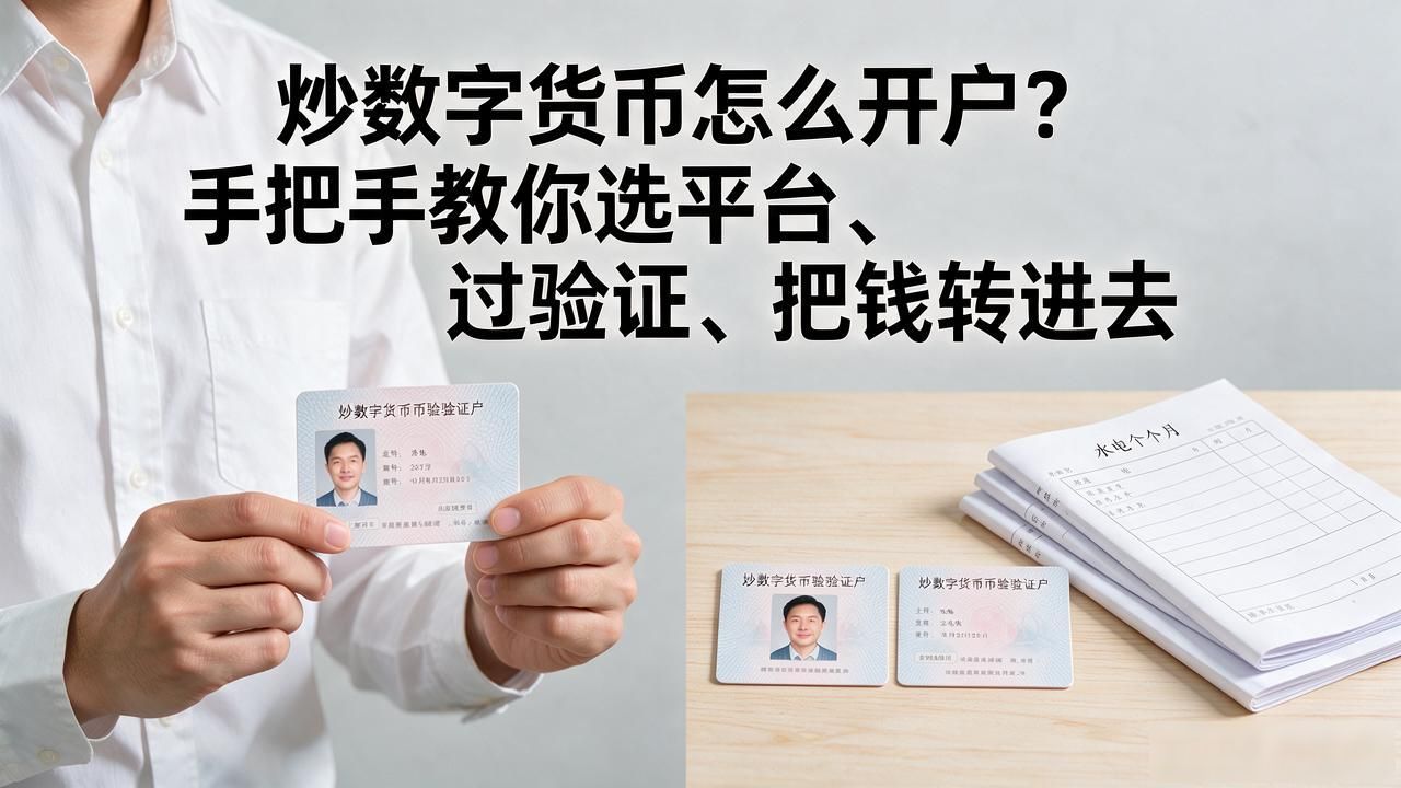 炒数字货币怎么开户？手把手教你选平台、过验证、把钱转进去