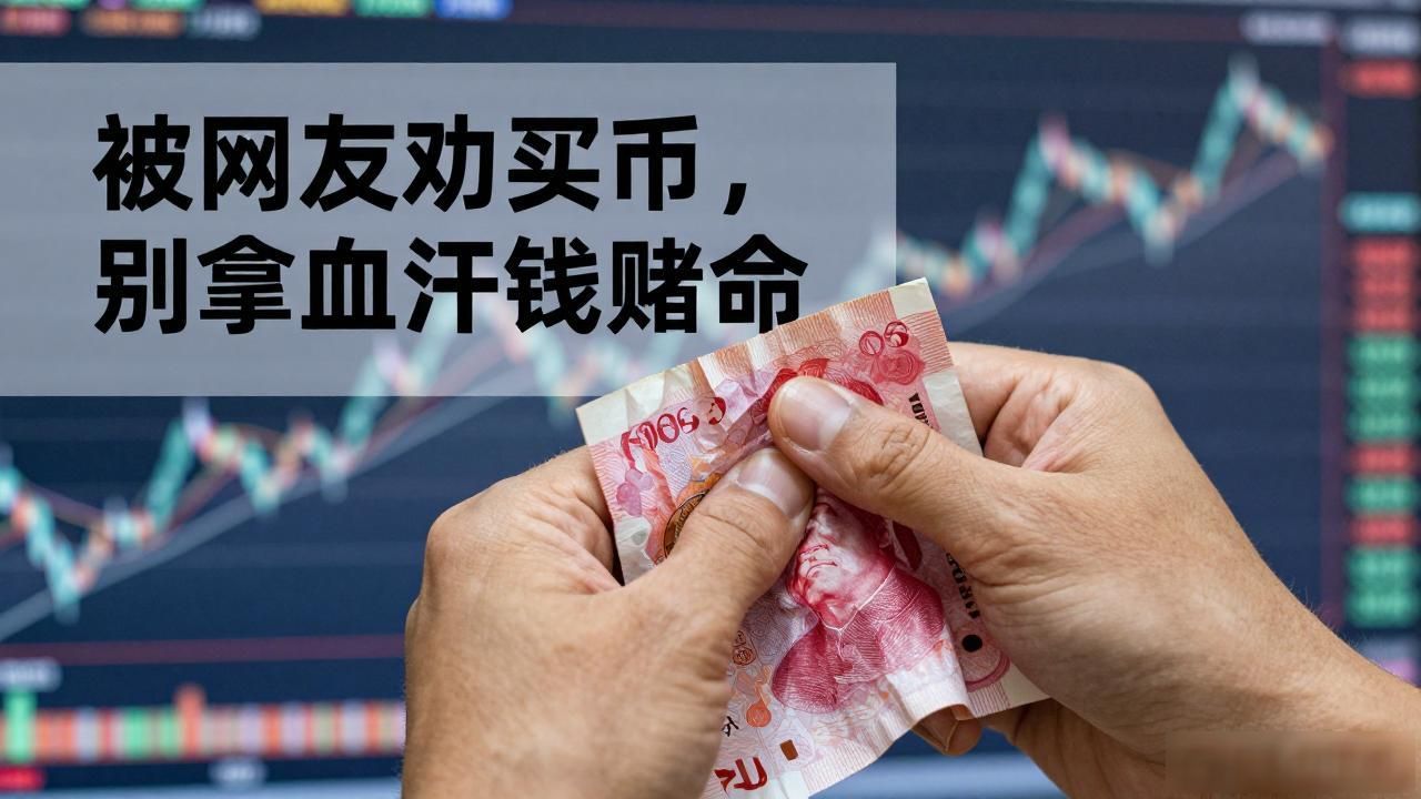 被网友劝买币，别拿血汗钱赌命