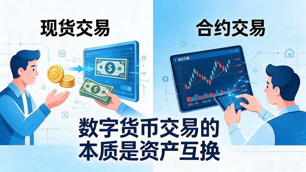 现货与合约交易区别_数字货币交易是啥意思_数字货币交易入门基础知识