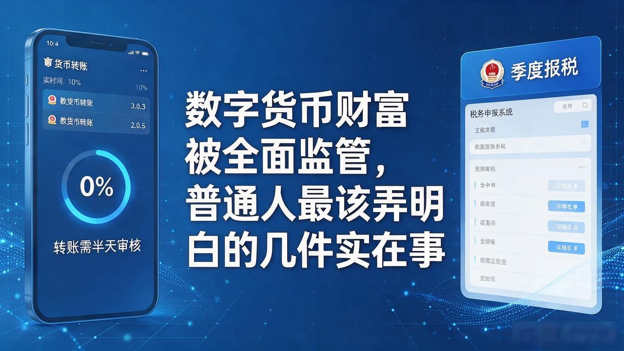数字货币财富被全面监管，普通人最该弄明白的几件实在事