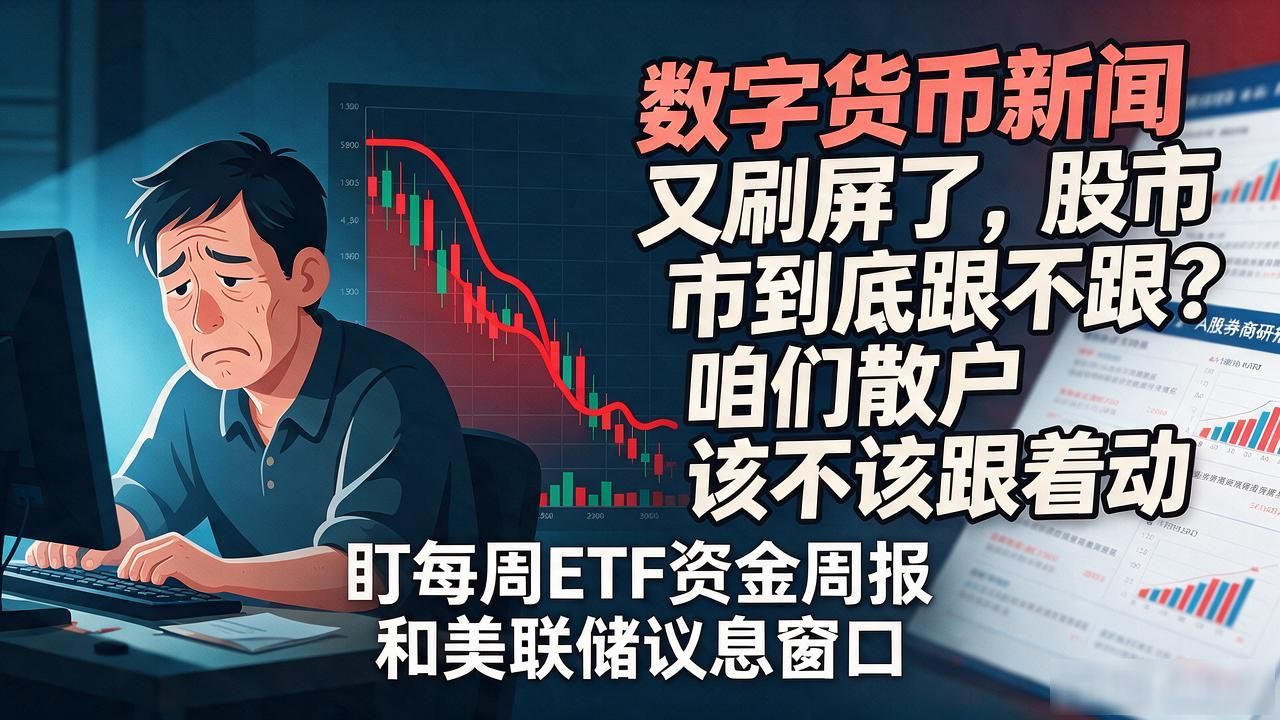 数字货币新闻又刷屏了，股市到底跟不跟？咱们散户该不该跟着动