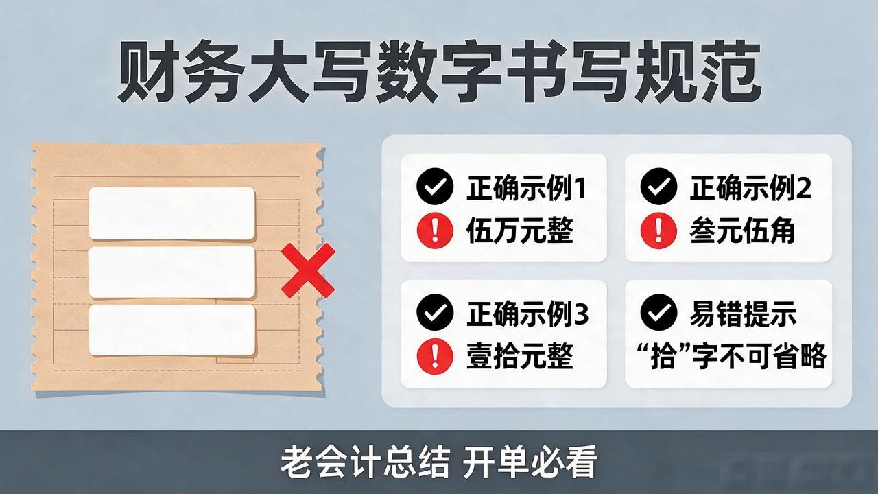 大写货币数字元怎么写才对？老会计总结的几条规矩，开单前看一眼