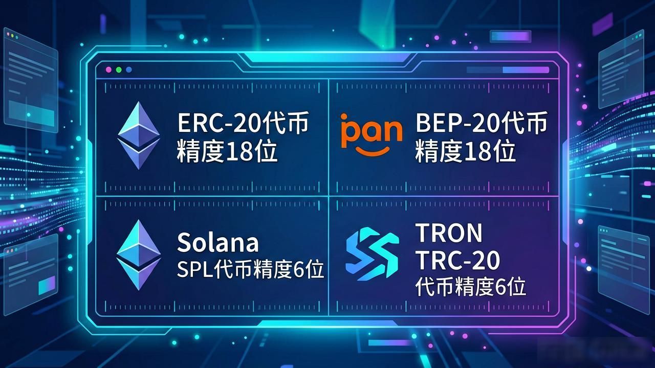 数字货币钱包代币精度是什么意思 显示金额为什么不对
