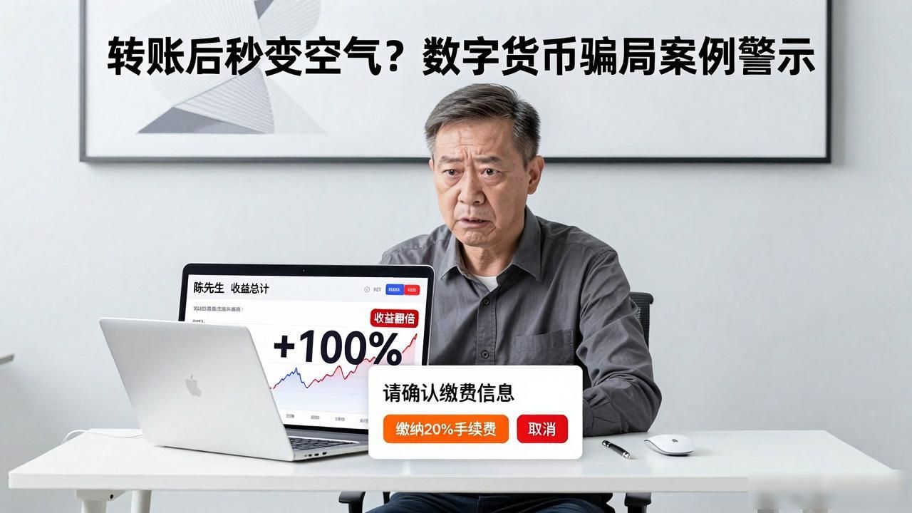 转账后秒变空气？数字货币骗局案例警示