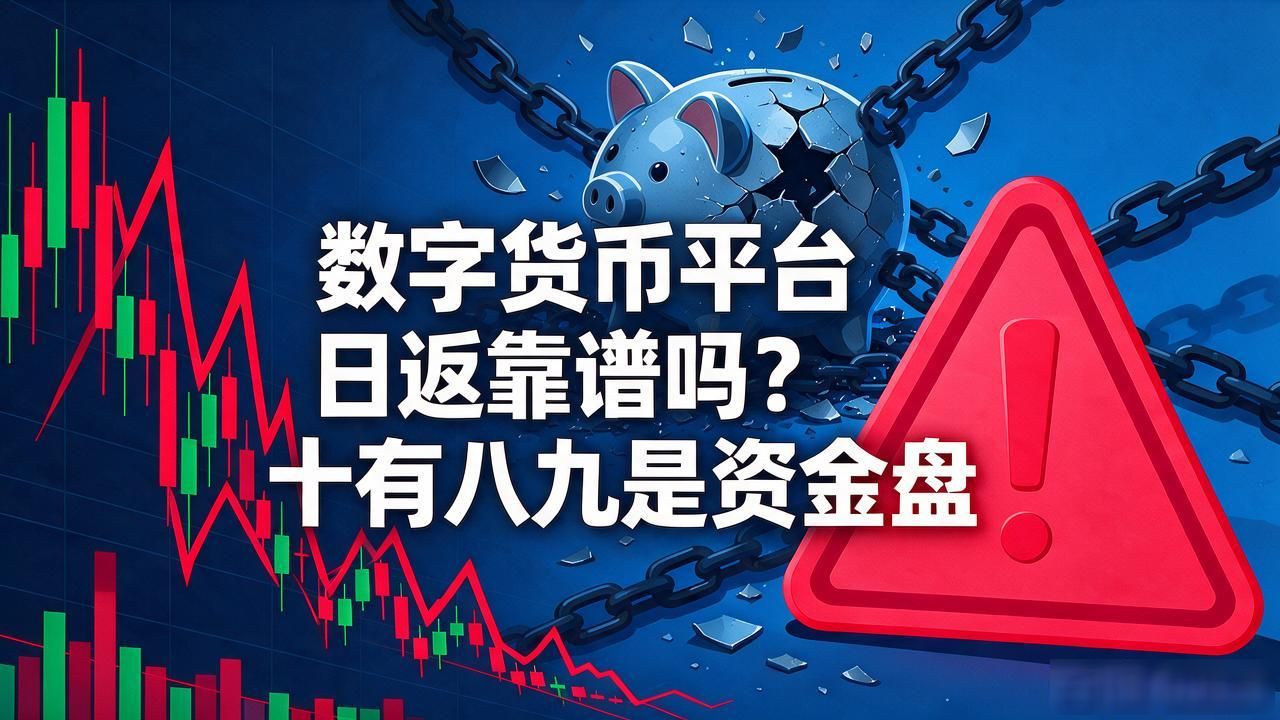 数字货币平台日返靠谱吗？十有八九是资金盘