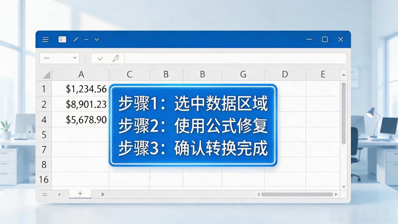 excel表格数字变成货币符号？别急，两分钟调回来
