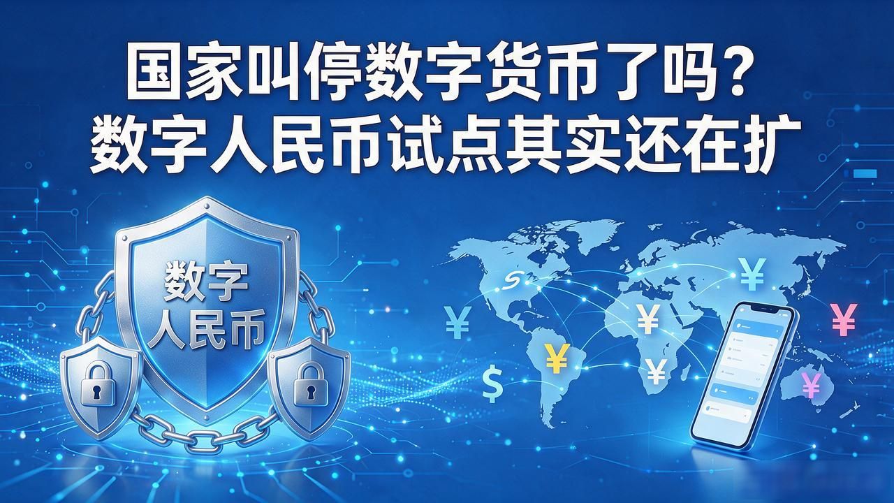 国家叫停数字货币了吗？数字人民币试点其实还在扩