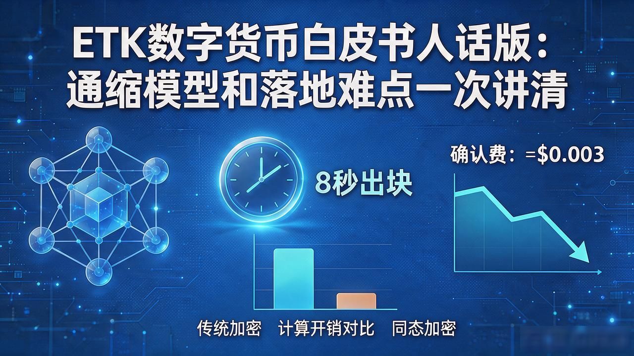 ETK数字货币白皮书人话版：通缩模型和落地难点一次讲清