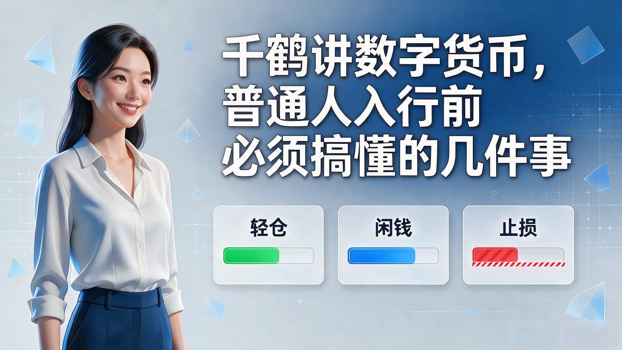 千鹤讲数字货币，普通人入行前必须搞懂的几件事