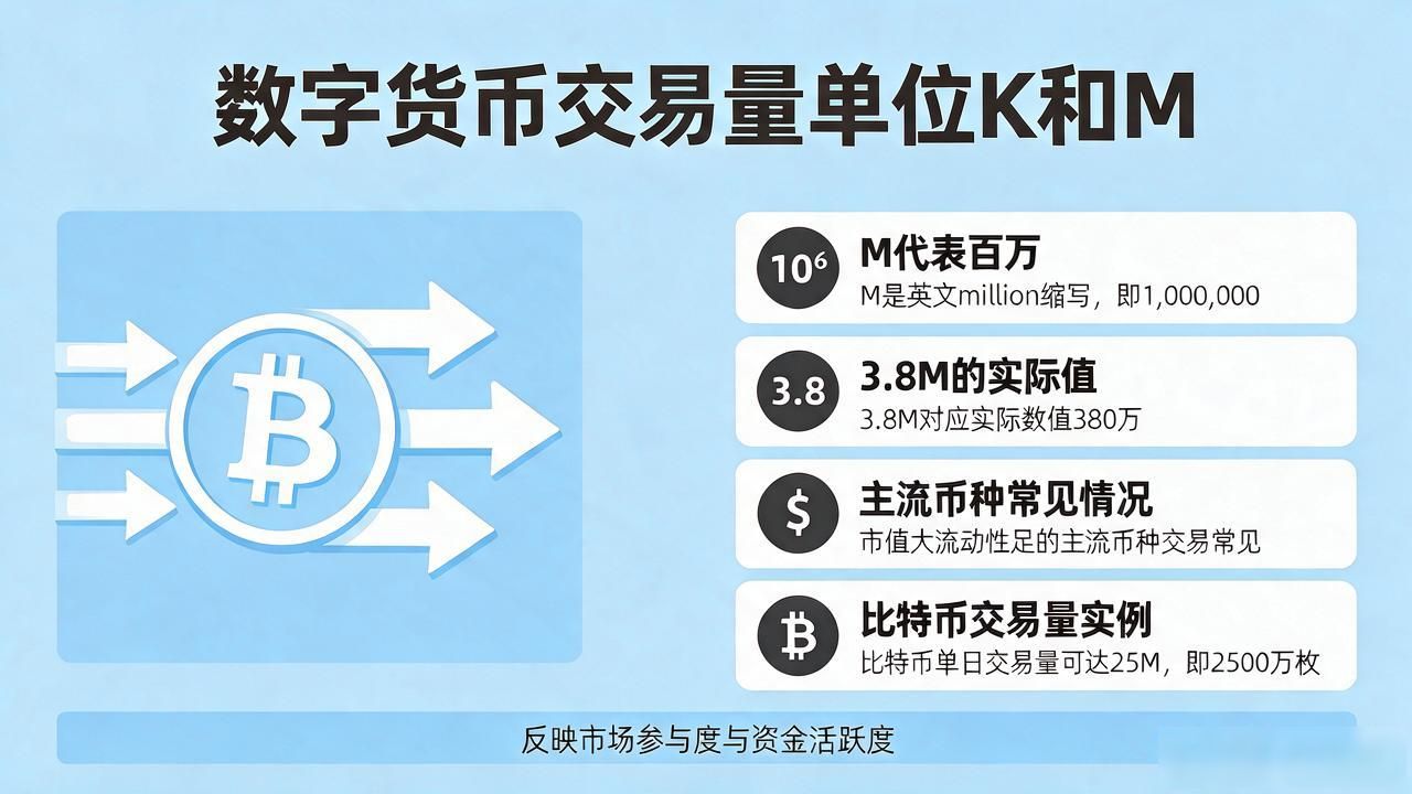 数字货币交易所交易量的k和m代表什么_数字货币交易量K换算方法_数字货币交易所交易量K和M代表什么含义