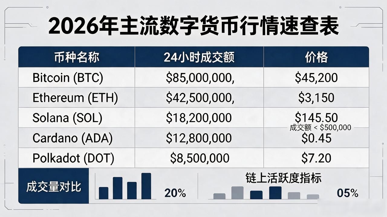 2026年主流币种报价表_数字货币行情分析_新时代数字货币价格表