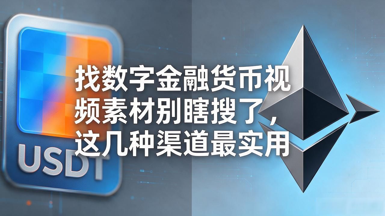 找数字金融货币视频素材别瞎搜了，这几种渠道最实用