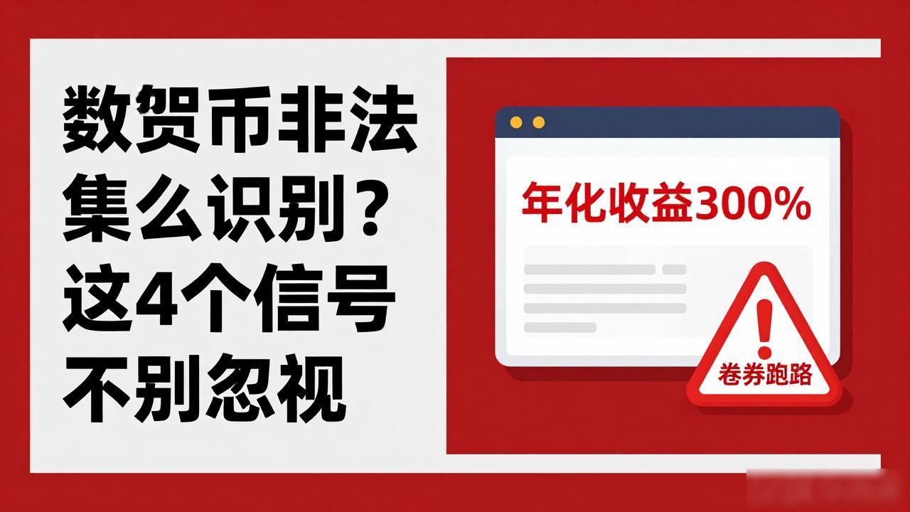 数字货币非法集资怎么识别？这4个信号千万别忽视