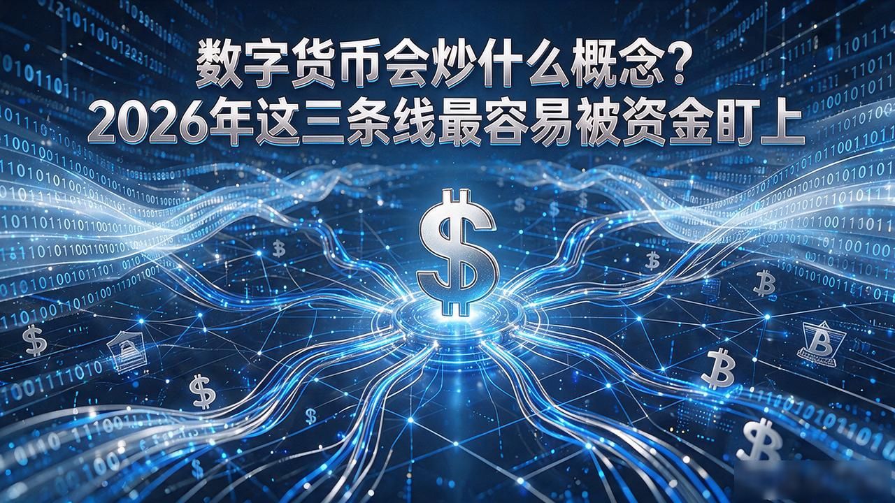 数字货币会炒什么概念？2026年这三条线最容易被资金盯上