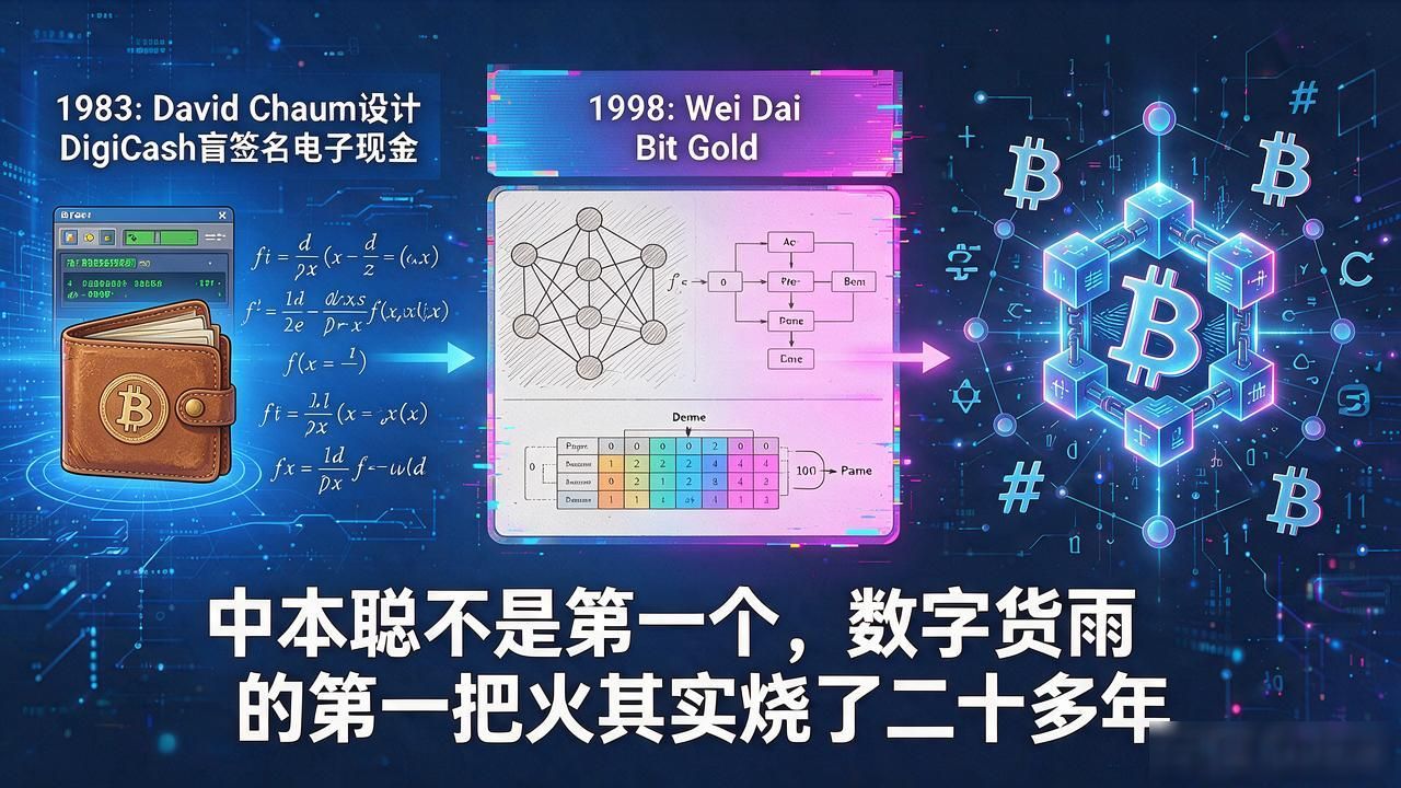 中本聪不是第一个，数字货币的第一把火其实烧了二十多年