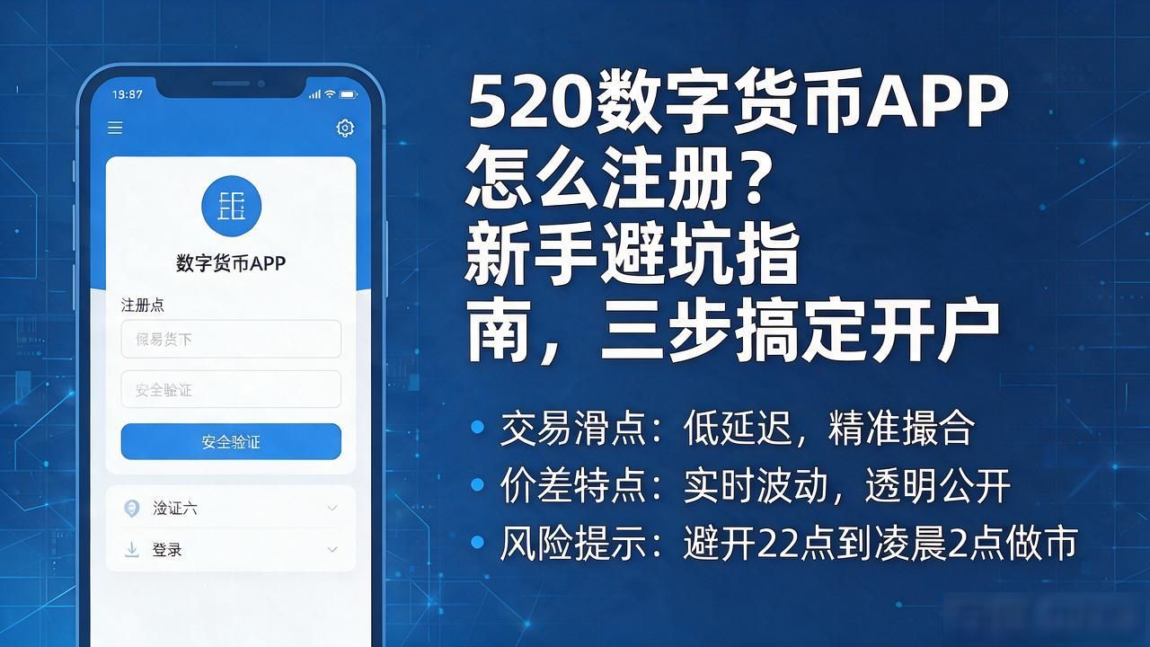 520数字货币APP怎么注册？新手避坑指南，三步搞定开户