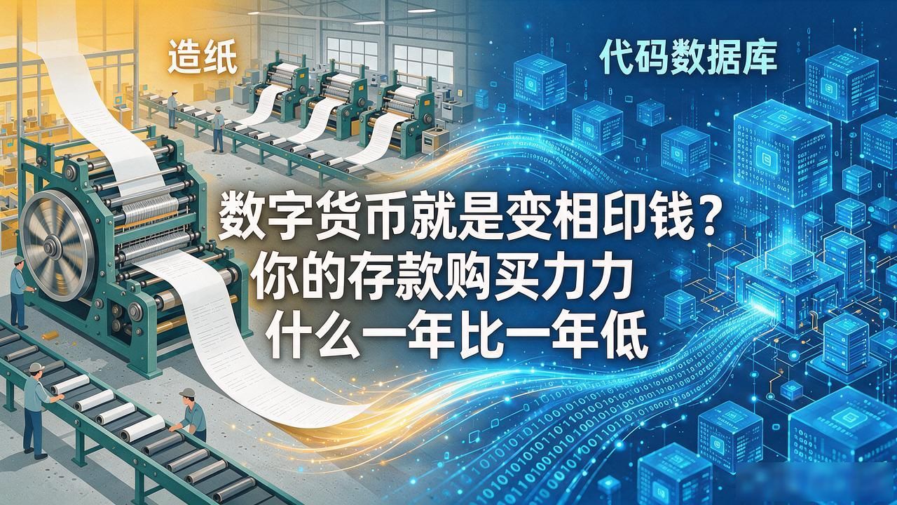 数字货币就是变相印钱？你的存款购买力为什么一年比一年低
