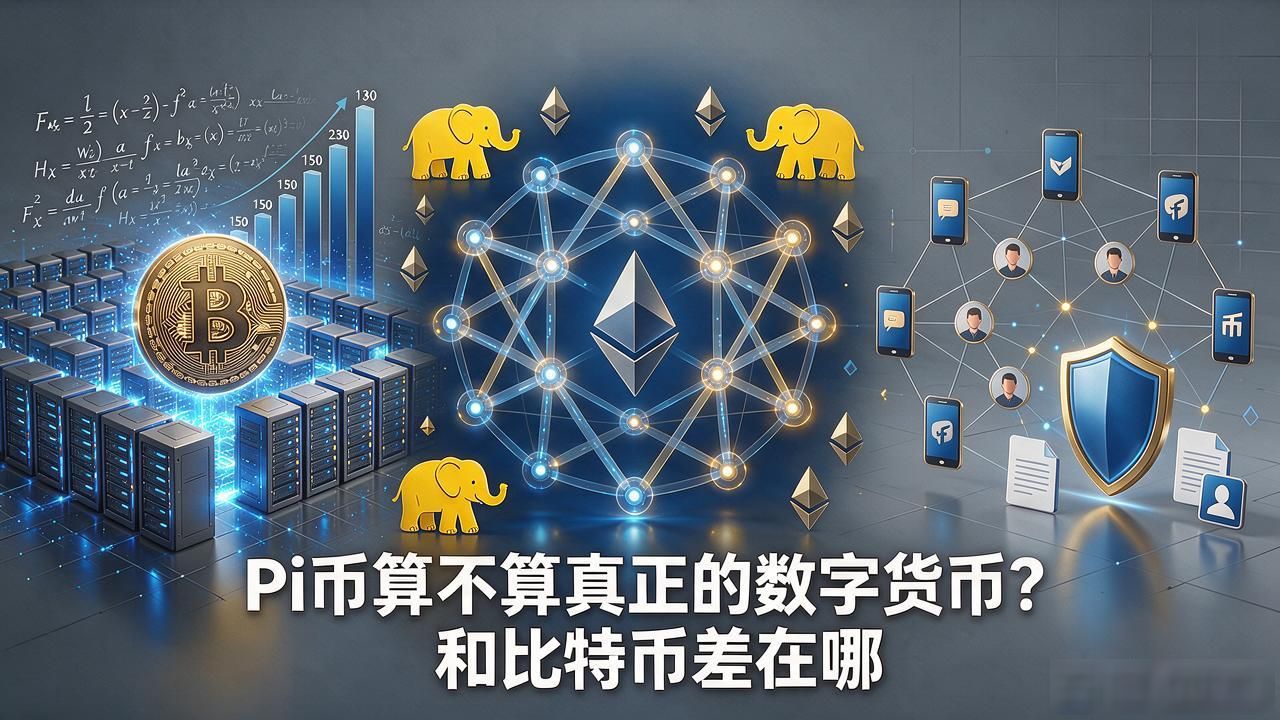 Pi币算不算真正的数字货币？和比特币差在哪