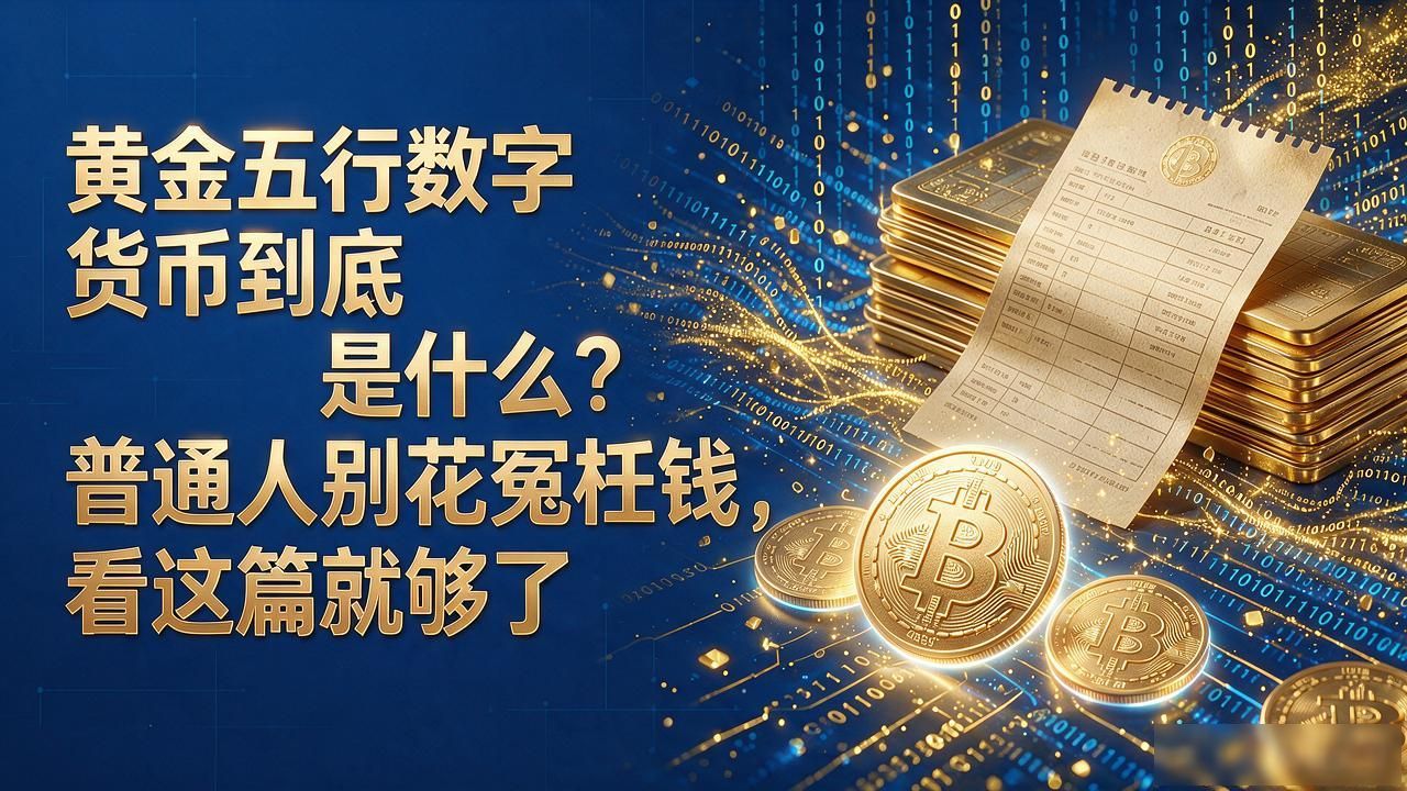 黄金五行数字货币到底是什么？普通人别花冤枉钱，看这篇就够了