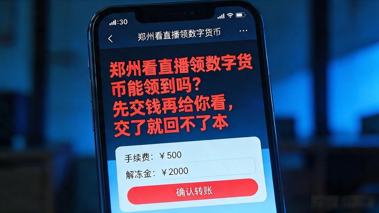 郑州看直播领数字货币能领到吗？先交钱再给你看，交了就回不了本